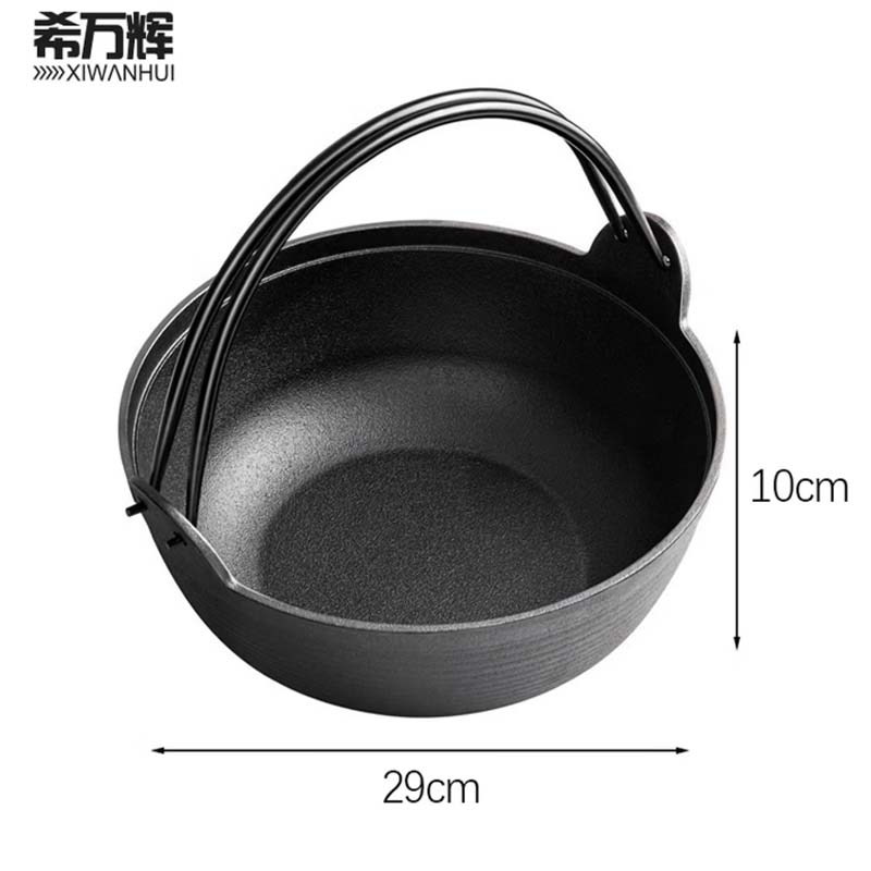 铁锅 希万辉 无涂层加厚铸铁炖锅不粘锅老式铁锅 29cm无盖 XWH-B148高清大图