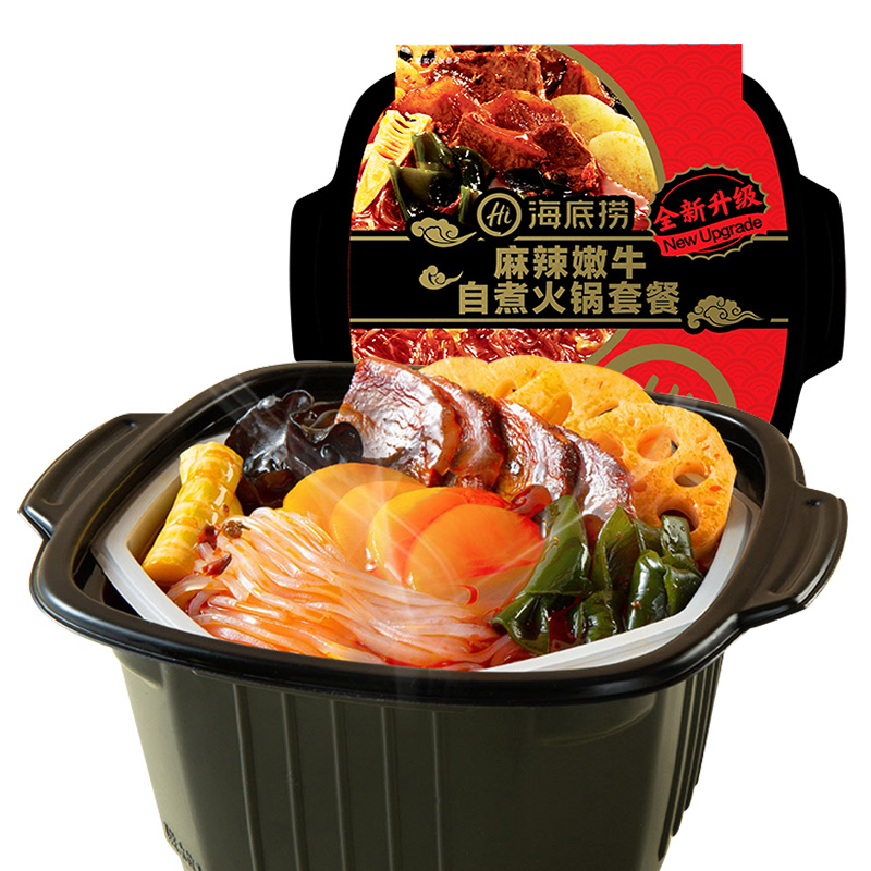 海底捞 Hi 方便火锅海底捞清油麻辣嫩牛自热火锅435g 方便速食自煮自助懒人小火锅即食网红火锅荤菜版 价格图片品牌报价 苏宁易购盈棚食品专营店