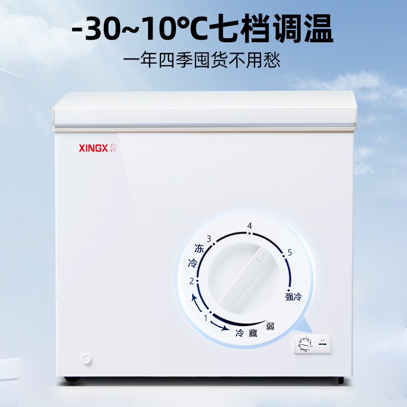 星星(XINGX) 103升家用小型冰箱保鲜冷冻转化柜 自动减霜冰柜冷藏冷冻囤货冷柜 BD/BC-103QE高清大图