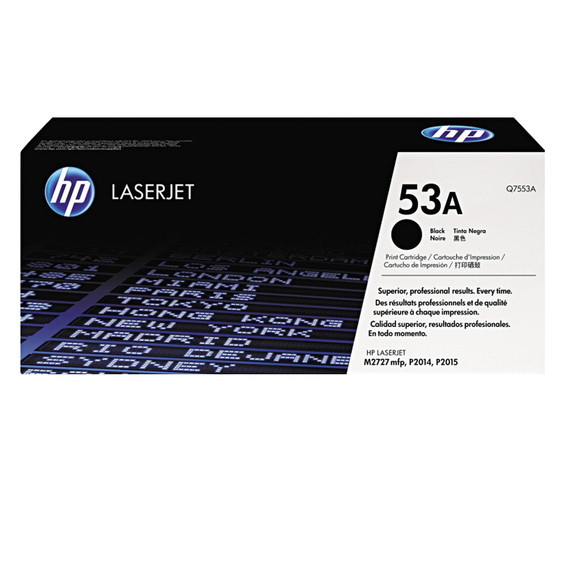惠普(HP)Q7553A 黑色硒鼓 53A(适用LaserJet P2014n P2015dn M2727nfs)高清大图