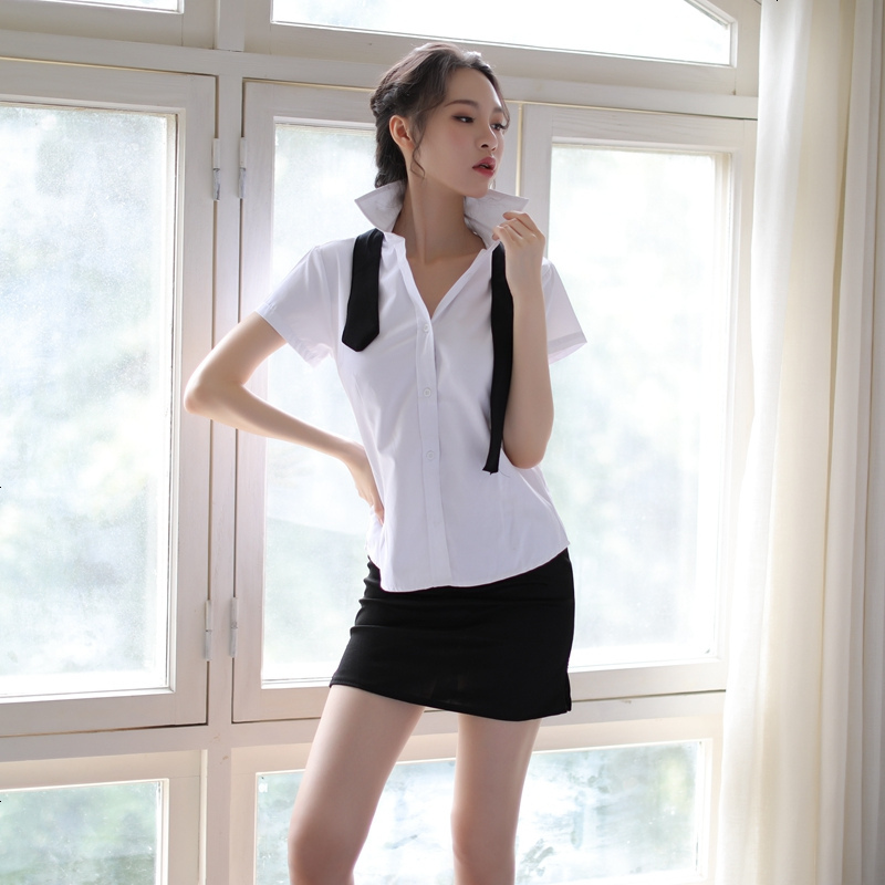 情趣内衣包臀短裙OL职业秘书装夜店制服诱惑激情套装老师夜火