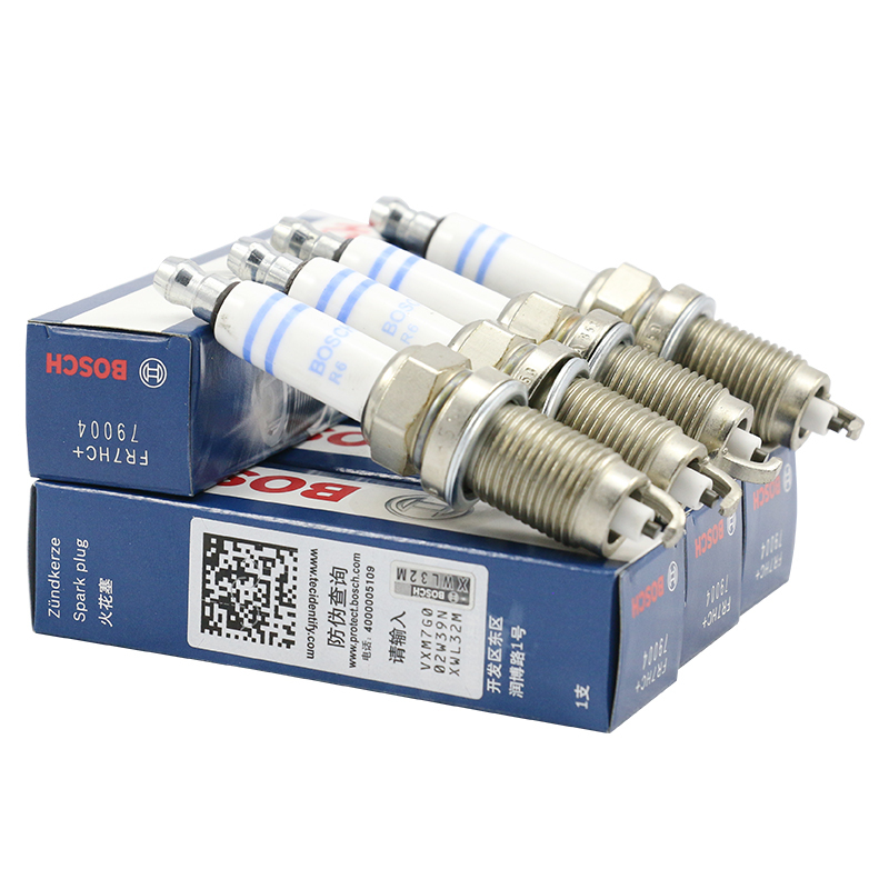 博世(BOSCH)镍钇合金火花塞FR7HC+(明锐/晶锐/朗逸/速腾/高尔夫/迈腾/宝来/途观/帕萨特/波罗桑塔纳)4支