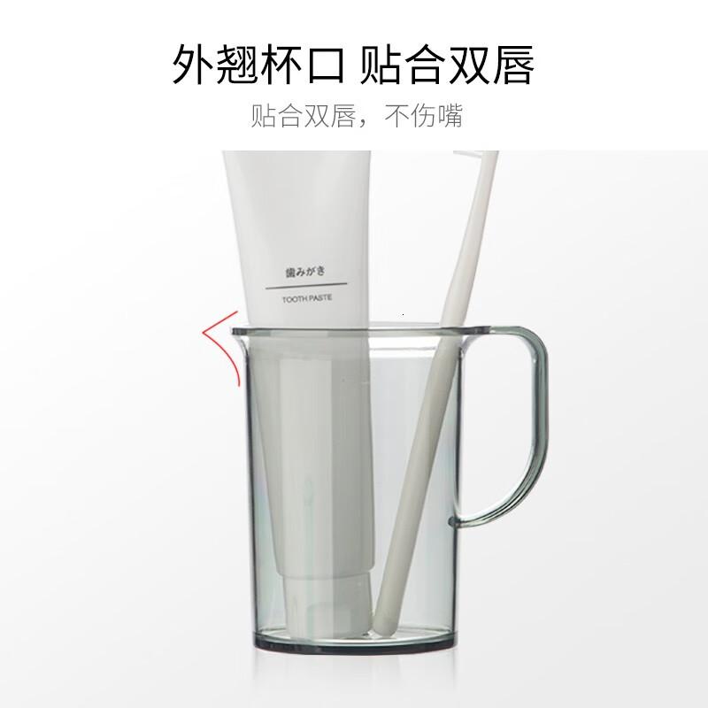 茶花(CHAHUA) 漱口杯 牙刷杯洗漱杯 刷牙杯子水杯 牙缸马克杯 1只装 蓝色