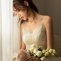 俞兆林春夏性感蕾丝美背内衣女法式文胸薄款无钢圈细带露背小背心