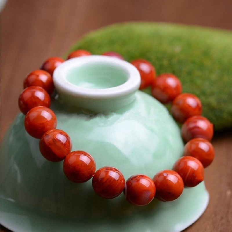 南红玛瑙手链男女手串 饰品玉石手环送女朋友七夕情人节礼物