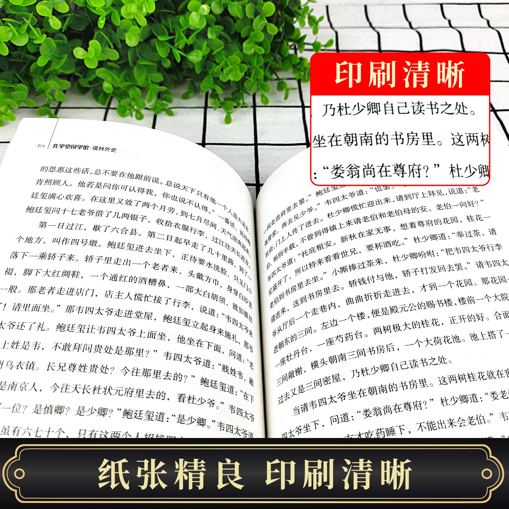 [醉染正版]儒林外史正版原著 无删减吴敬梓完整版九年级下册课外名著阅读书籍学生版 白话文人民文学出版社初中高中青少年版人高清大图