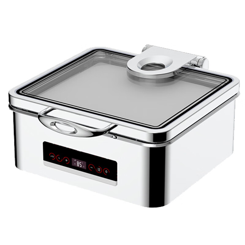 新力士方形电加热300W精准温控自助餐炉W21-23HLM07(5.5升)