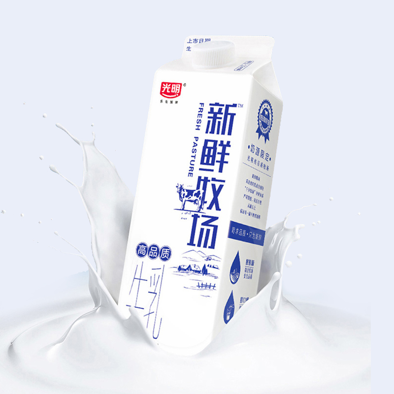 光明新鲜牧场高品质牛乳950ml*6 (共6瓶) 好奶源 好牛奶 苛求品质只为新鲜 牛奶