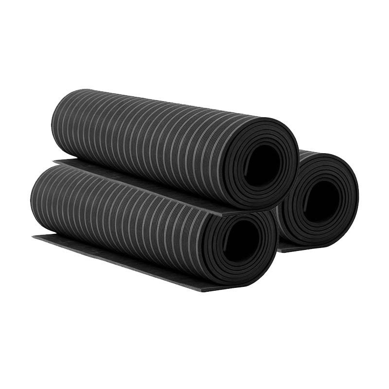 天空桥 高压绝缘垫 黑色条纹 6kv 3mm*1米*10米 卷高清大图