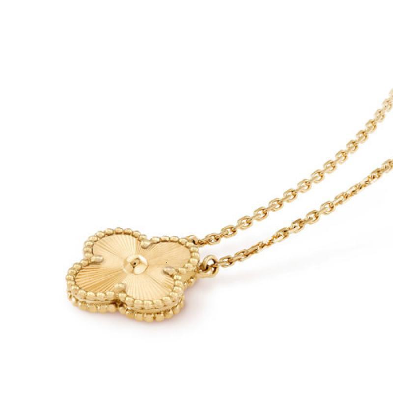 vancleefarpels梵克雅宝经典款alhambra女士复古金色四叶草项链vcarp4