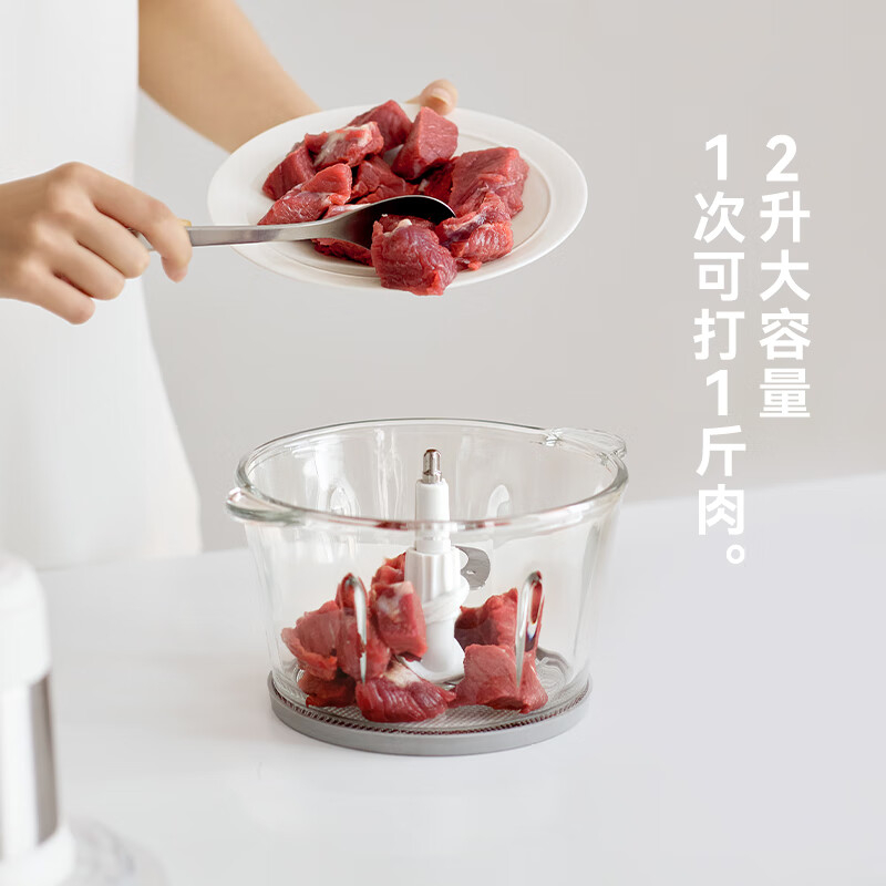 OLAYKS绞肉机2L家用多功能快慢双档款OLK-LP-21高清大图