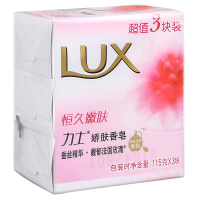 力士(LUX) 娇肤香皂 恒久嫩肤三块装 115gx3[联合利华]