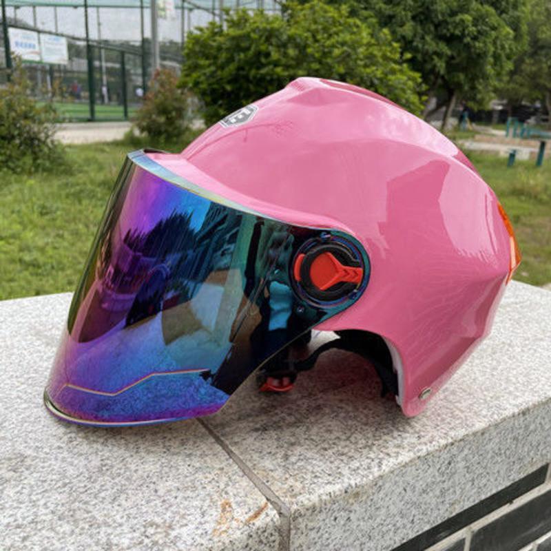 夏季头盔电动车摩托车轻便式男女四季通用防紫外线防晒安全帽半盔177