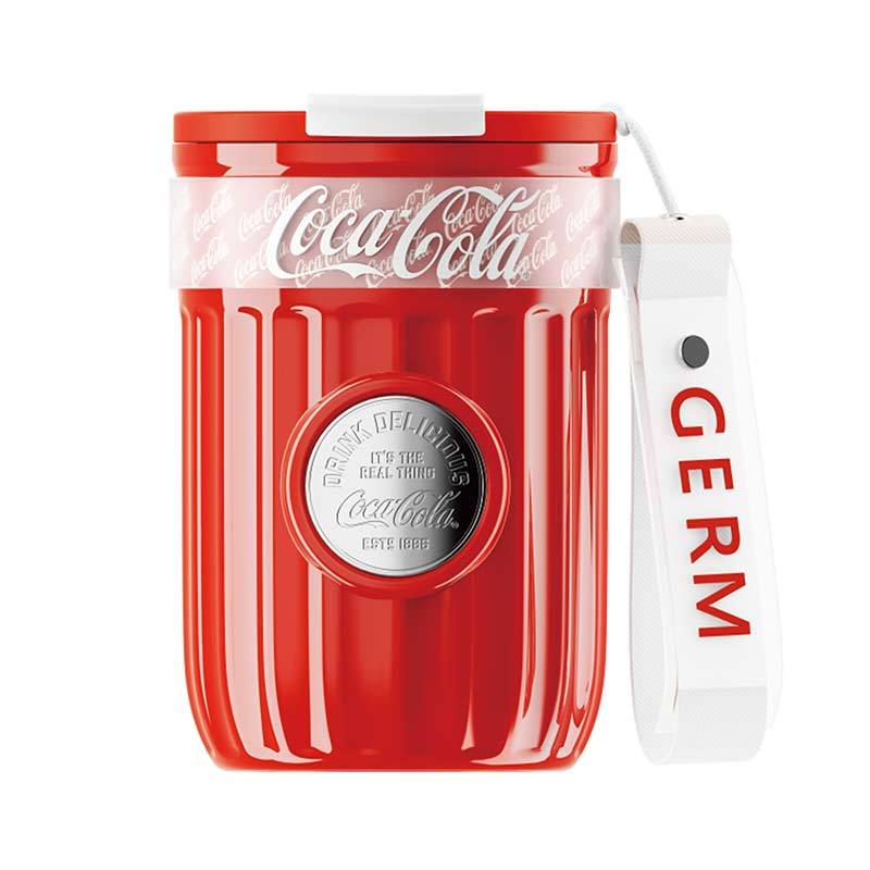 格沵germ 格沵可口可乐徽章系列保温杯 400ml GE-CK23AW-B55 可乐红 1个高清大图