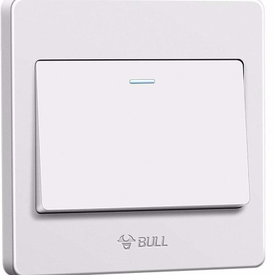 公牛(BULL) 开关插座面板 单开双控开关1开一开双控开关一位双控面板G07K112Y(5个)