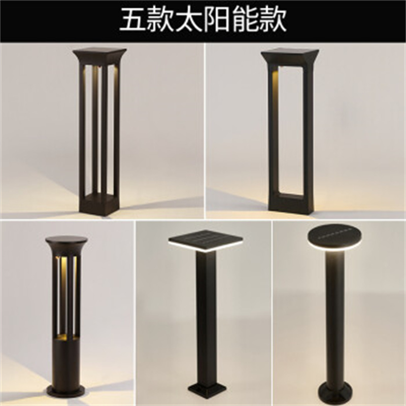 丰甲景观户外高亮汞灯草坪灯FJ-919电灯柱高60cm暖光6W-太阳能