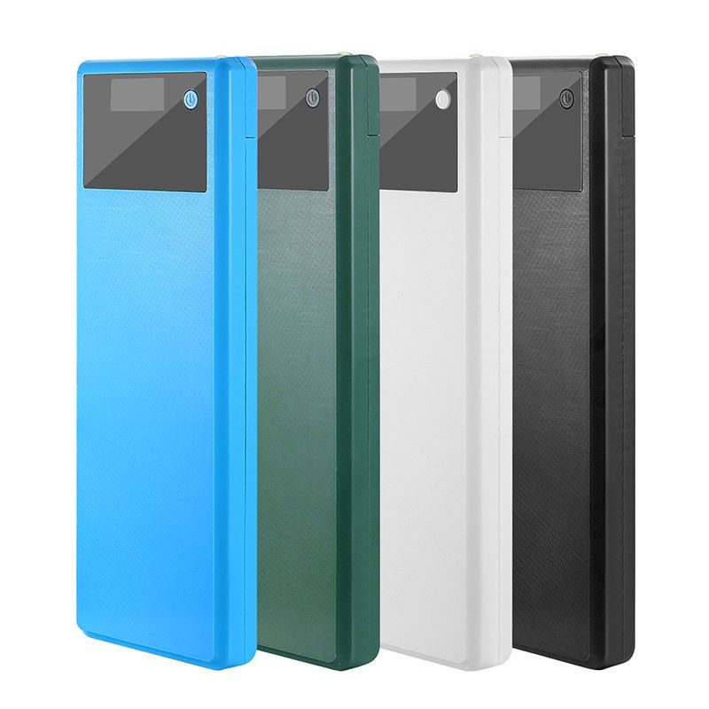 黑/产品不含电池 普通版 可拆卸十10节18650移动电源套料 免焊接充电宝外壳电池盒快充套件