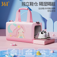 361°泳包儿童卡通防泼水可爱单肩包斜挎包健身包运动包 黑色熊猫