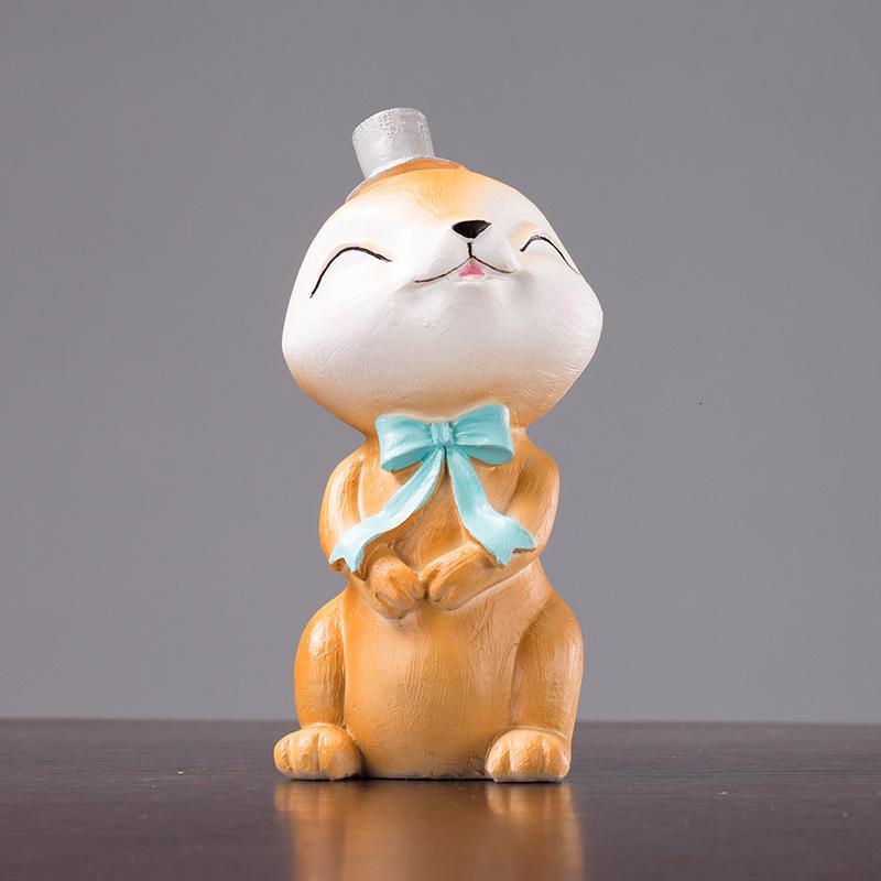 美帮汇酒柜装饰品创意礼品电视柜摆件生日办公桌客厅兔子摆件高清大图