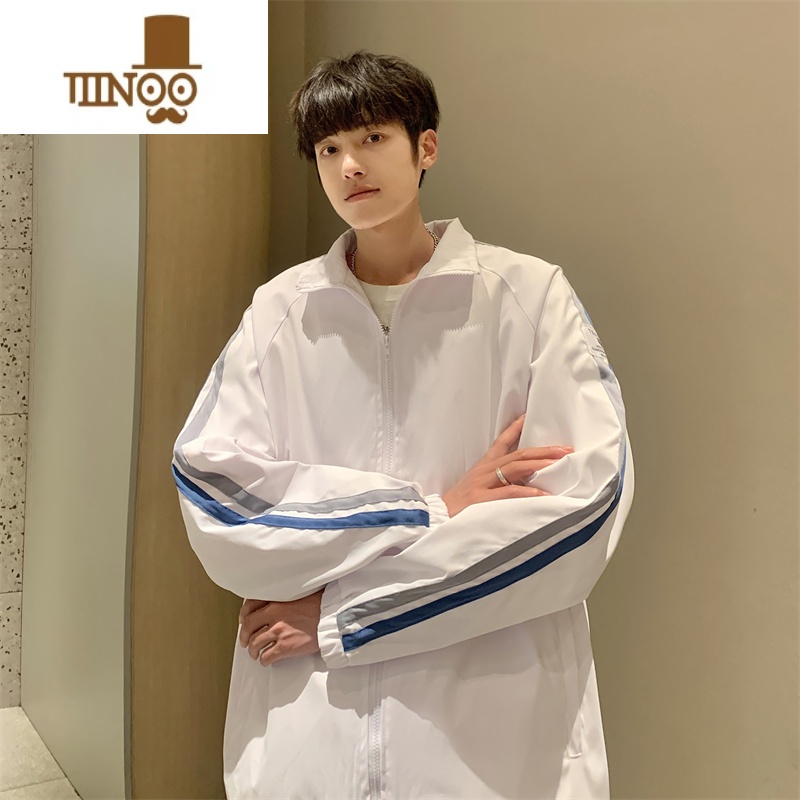 YANXU棒球服夹克男2023秋季新款潮牌美式高街冲锋衣港风设计感宽松外新高清大图