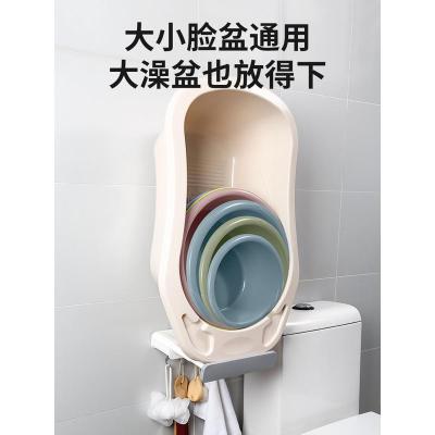 脸盆架壁挂免打孔卫生间置物架浴室厕所放洗脸盆架子盆子收纳架