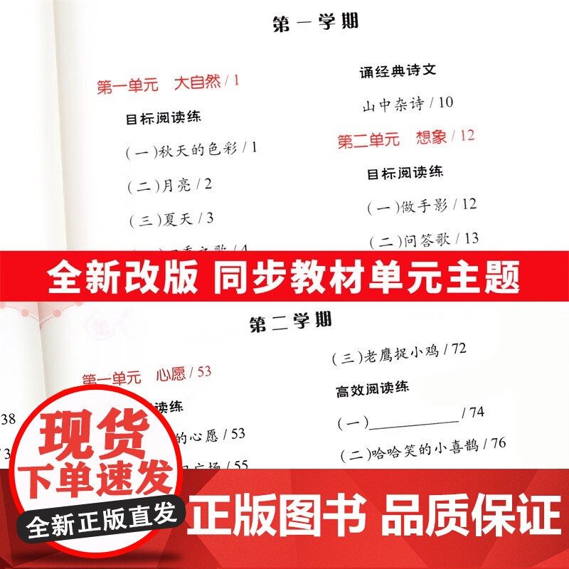 六年级新语文高效阅读训练+周计划小学数学计算题专项训练全2册 小学语文课外阅读理解答题技巧专项训练 数学应用题强化训练教高清大图