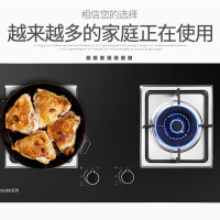 欧尼尔(ounier)668VA8烟灶套餐欧式 大吸力18立方每分钟油烟机不锈钢面板零秒点火热效率超60%燃气灶 液化气