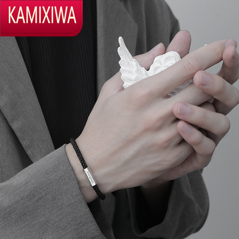 kamixiwa手链男潮ins小众设计简约设计七宗罪编织手绳男士高级感手饰