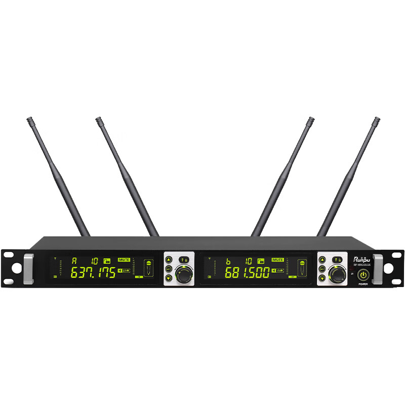 润普专业会议话筒 真分集 无线一拖二鹅颈式麦克风RP-WXGS512E高清大图