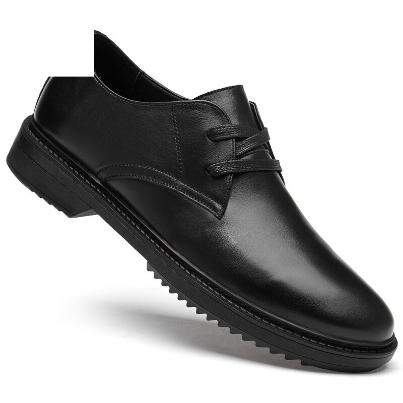 百丽牧貂内增高男鞋6cm增高鞋休闲皮鞋男中邦加绒皮靴商务正装大码46