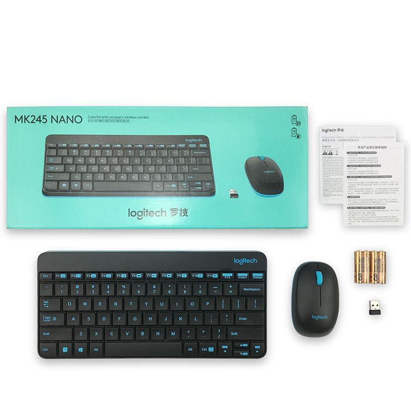 罗技(Logitech)MK245 Nano无线键盘鼠标套装 颜色:黑色