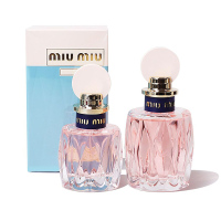 MiuMiu缪缪粉漾/铃兰玫瑰之水50ml女士香水(粉瓶)少女香水淡香水清新自然
