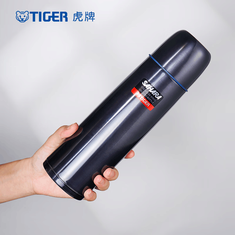 虎牌(TIGER)不锈钢保温杯男女士车载便携真空水杯礼物 CSC-A500 500ml 不锈钢色图片