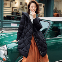 雪中飞羽绒服女中长款韩版宽松时尚羽绒服加厚保暖冬季外套潮