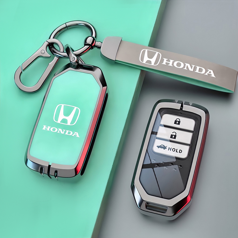 【补贴10%】2023款本田钥匙套十一代思域型格xrv创意zrv致在ens1车壳扣包 智能款名匠车标锌合金青色+皮带