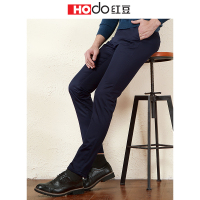 HODO红豆男装 男士休闲裤 冬季商务休闲舒适微弹修身保暖加绒休闲裤男
