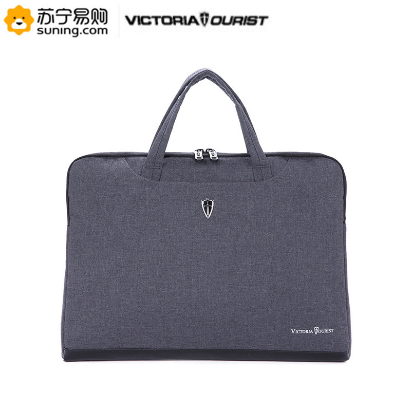 维多利亚旅行者 VICTORIATOURIST 手提电脑包15.6英寸防水笔记本电脑包内胆包V7015大版电脑数码包灰色