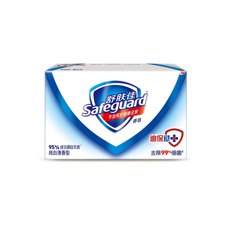 舒肤佳香皂100g4块3纯白1薰衣草长效抑菌洗去999细菌沐浴皂肥皂