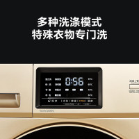 小天鹅（Little Swan）10KG公斤 变频全自动大容量滚筒洗衣机金色WIFI智能 TG100V120WDG