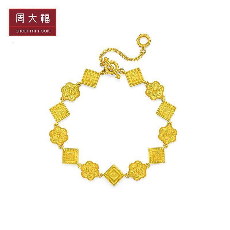 周大福(chow tai fook)黄金手镯/手链/脚链f232876报价_参数_图片