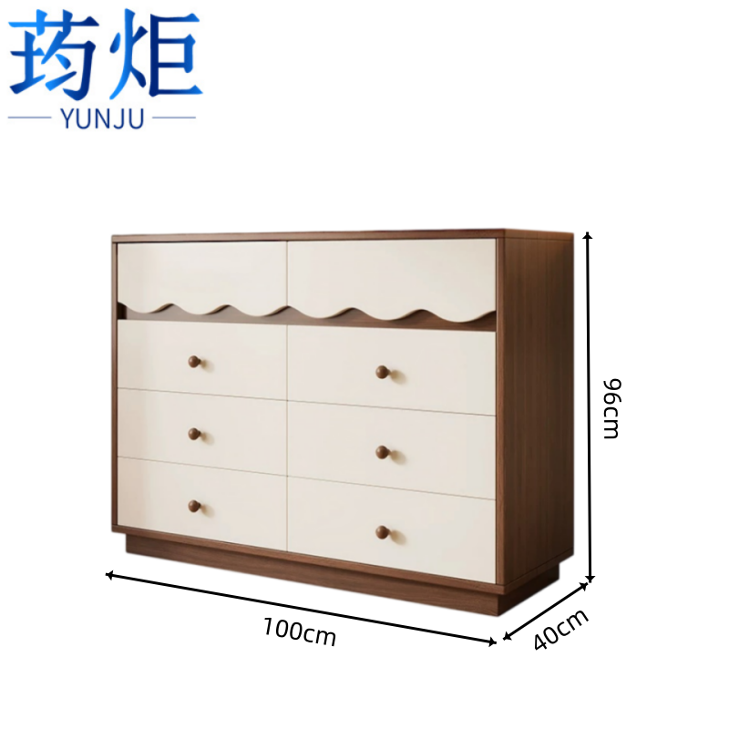 荺炬斗柜 胡桃八斗100cm 个