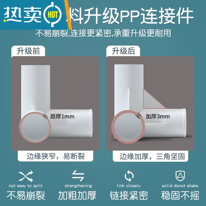 敬平衣架卧室落地家用挂衣架晾衣架简易衣帽架多功能衣服收纳置物架子 [长123cm]优雅灰(升级钢管隔层 pp垫)