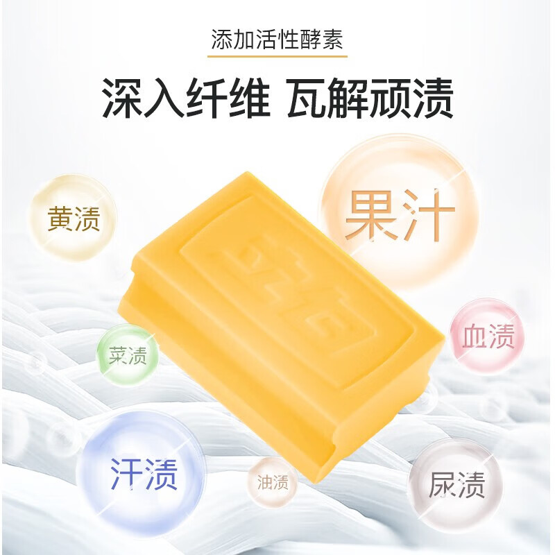 立白 新椰油精华洗衣皂 (清雅茉莉) 220g*2/组 18组/箱 (计价单位:组)高清大图
