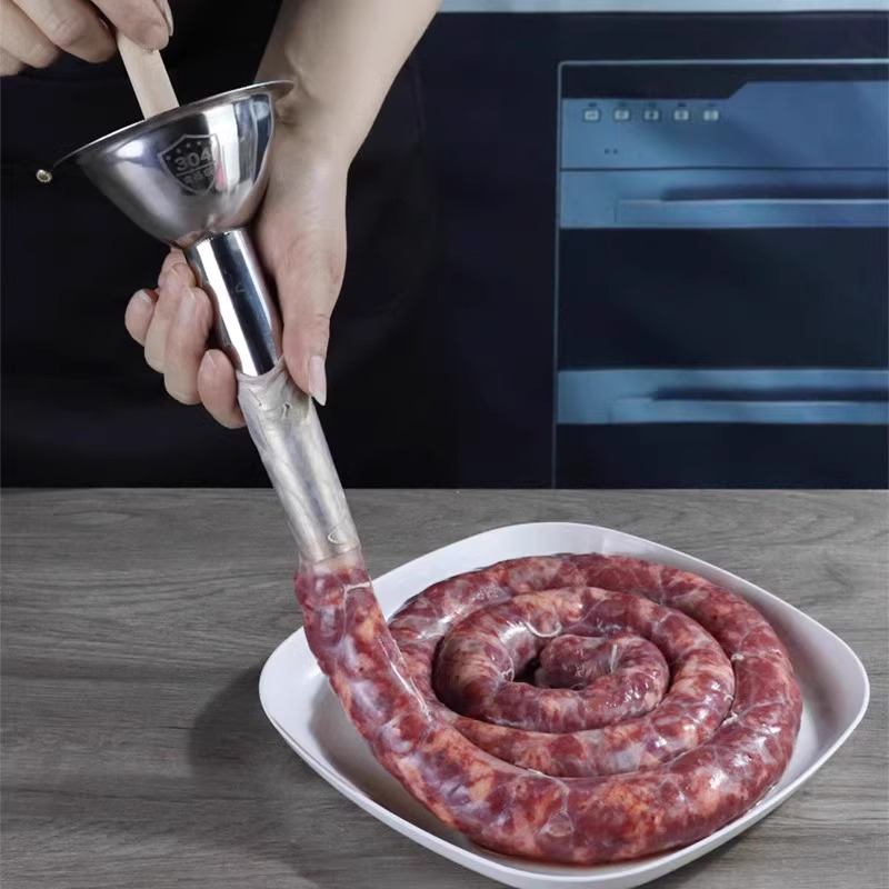 装香肠家用灌腊肠管手动灌香肠漏斗做排骨肠工具灌肠神器