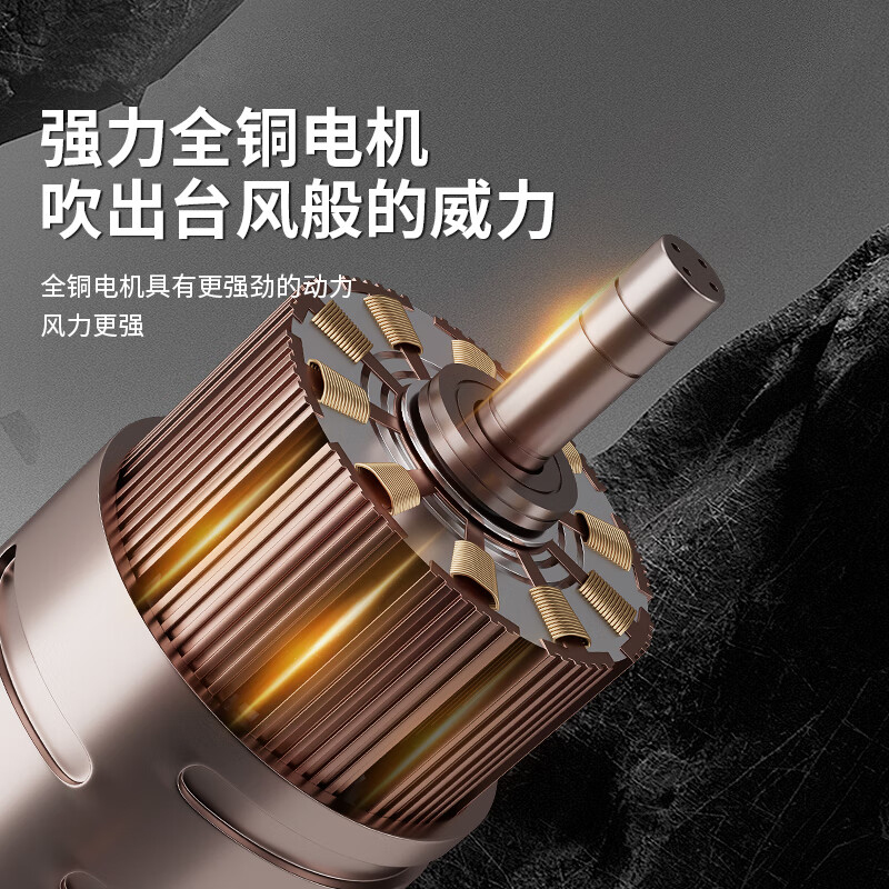 鼓风机220v强力吹风机大功率工业用小型吹风吹灰尘神器吹尘枪 定速款1000W工业级标配高清大图