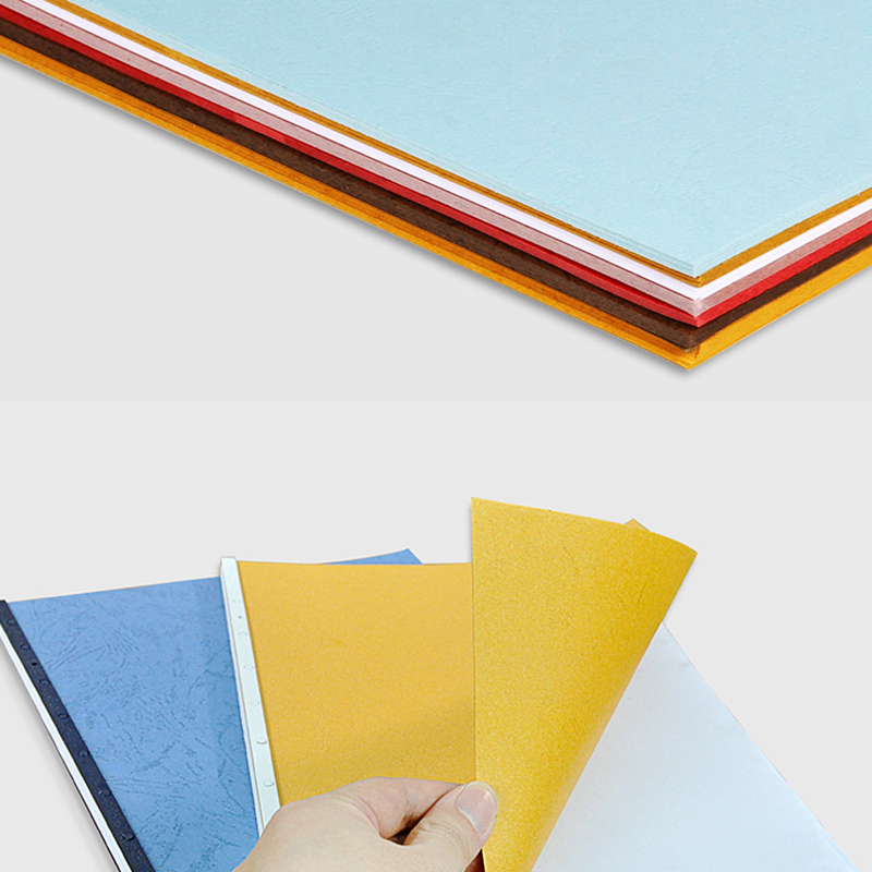 优玛仕a4皮纹纸封面纸云彩纸花纹纸装订封面100张/包中蓝