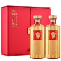 贵州茅台集团 茅台醇 庚子年(中国红) 53度柔和酱香型白酒 500ml*2瓶 红色礼盒