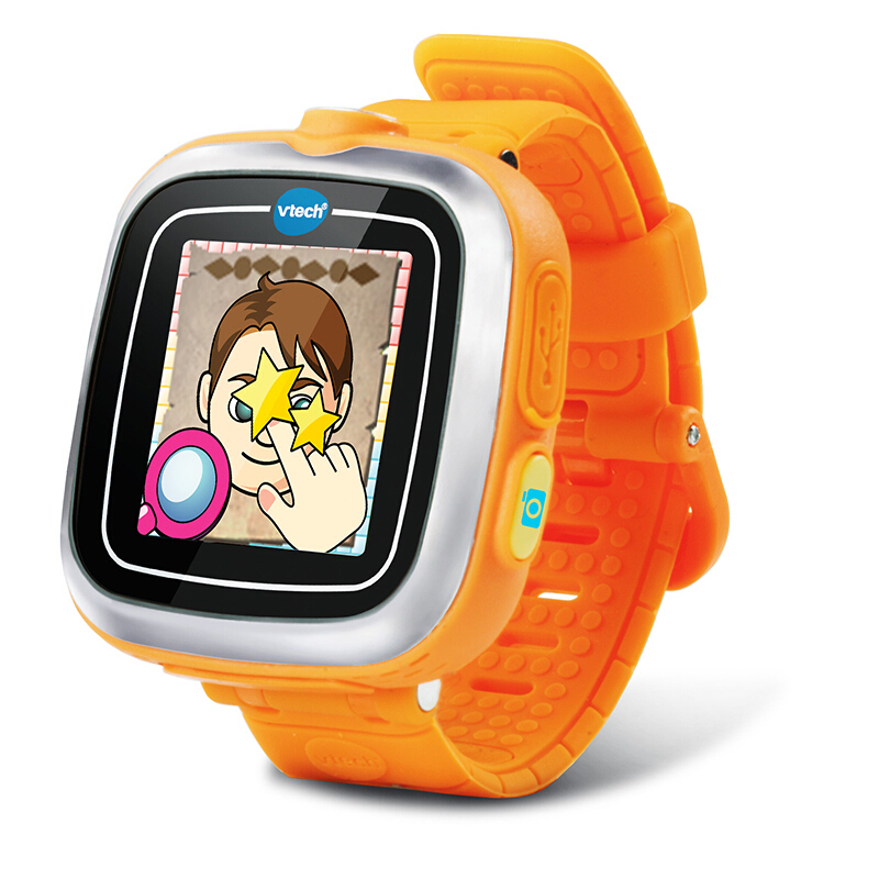伟易达(Vtech) KIDIZOOM手表-加菲橙 拍照录像录音游戏儿童手表 80-115768