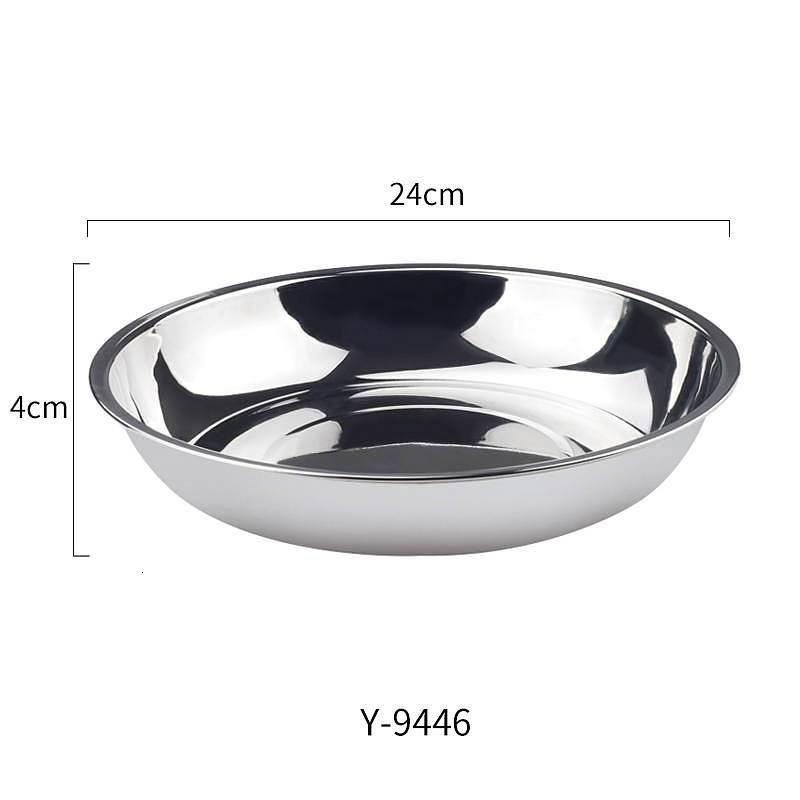 宜洁Y-9446致优不锈钢盘盘口外￠24cm 高4cm1个装单位:个