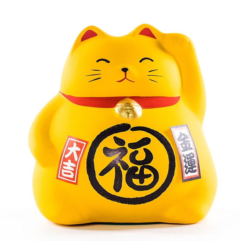 日本药师窑猫摆件生日结婚乔迁开业礼品礼品日式女生实用 三维工匠 猫粉色（恋爱运）_883